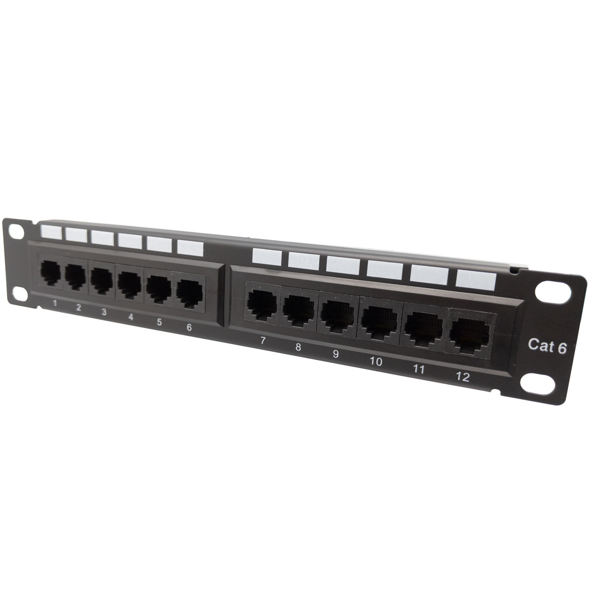 10" Patch panel Cat.6, 12 ports