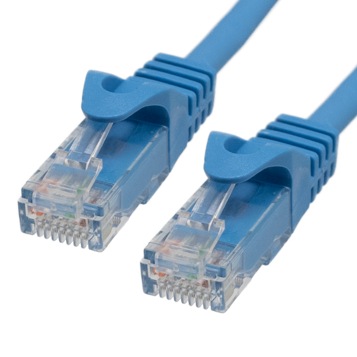 Cat.6A UTP LSZH 100% CU, 26AWG, 0.5m, Blau