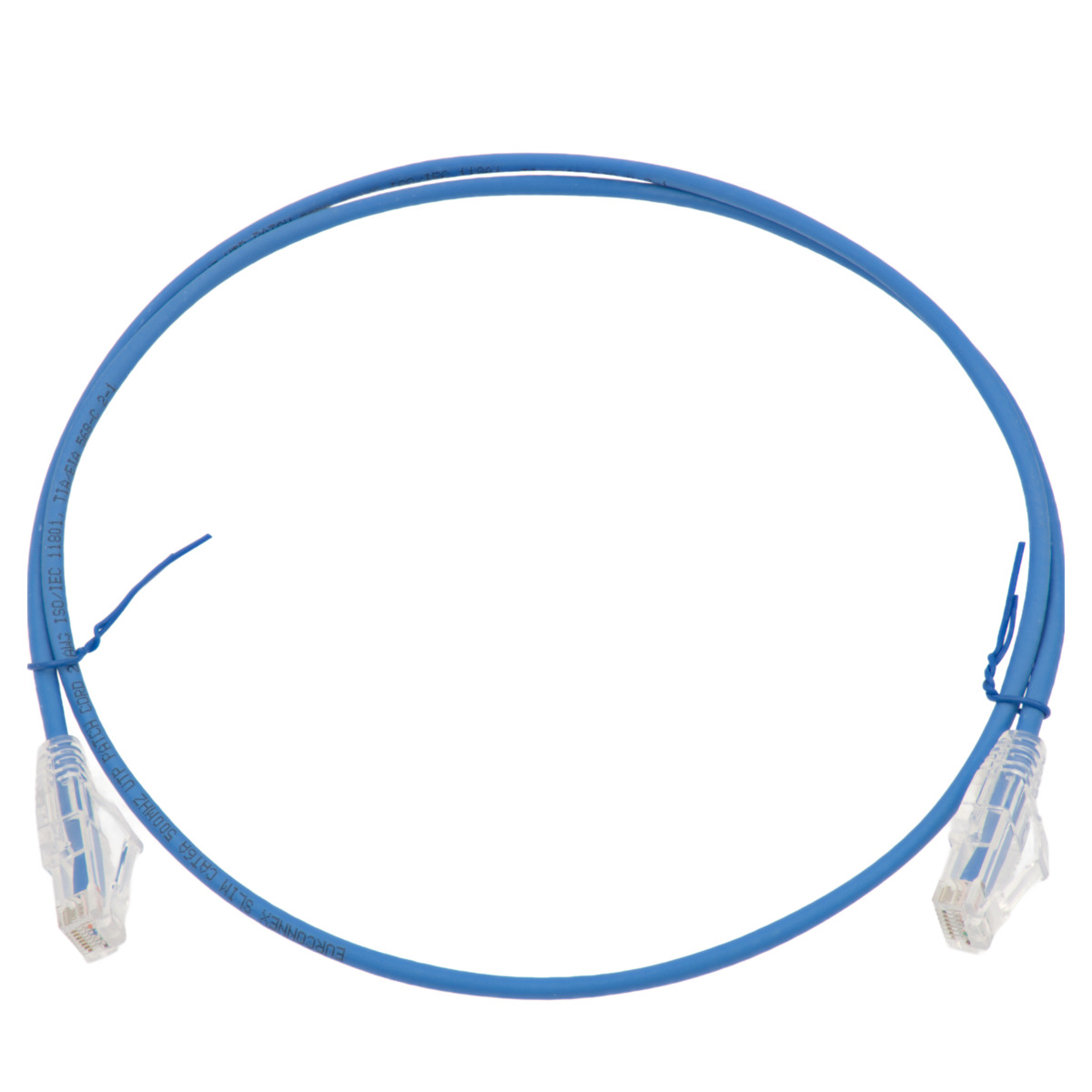 Slim Cat.6A UTP LSZH 100% CU, 28AWG, 3m, Blue