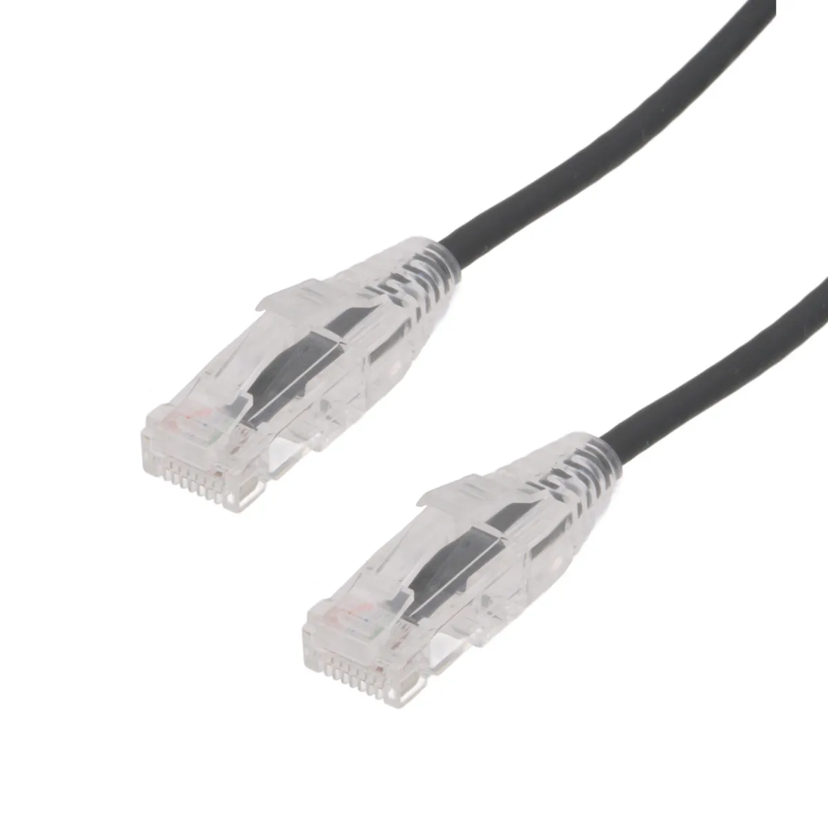 Slim Cat.6A UTP LSZH 100% CU, 28AWG, 1m, Negro