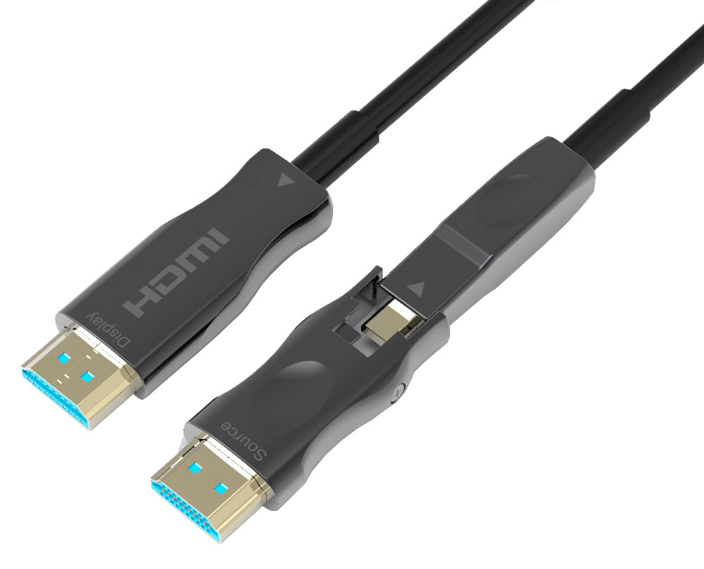 2.0 Detachable Optical Fiber HDMI 4K@60Hz, 100m