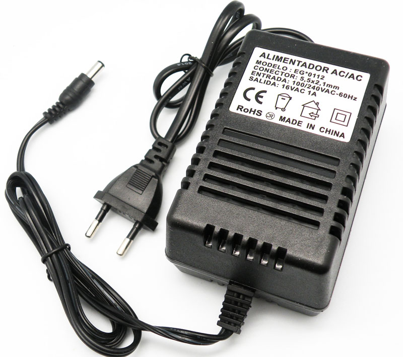 AC/AC power supply 16V 1A