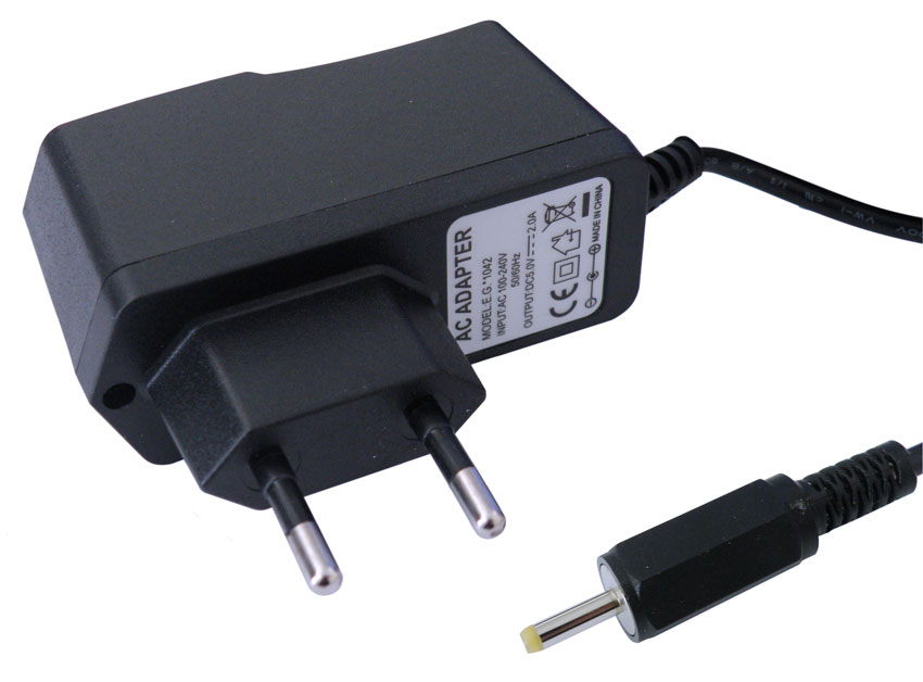 COMMUTED POWER SUPPLY 5V 2A, CONNECTOR 0.7x2.35x9mm, FOR TABLETS