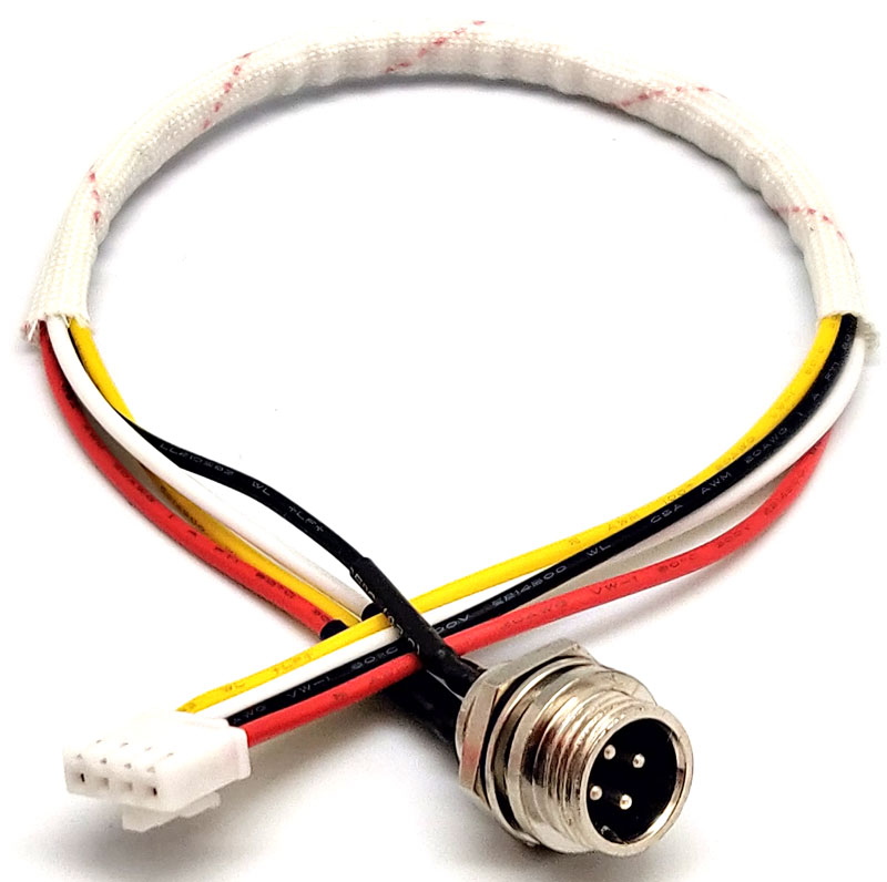 Cable Alimentacion Mic 12mm - connector 4 contactos