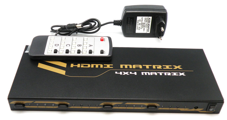 HDMI Matrix 4x4 with RS232, 4K
