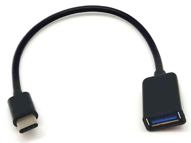 Câble OTG - USB 3.0 A Femelle a USB C Mâle, 0.2m