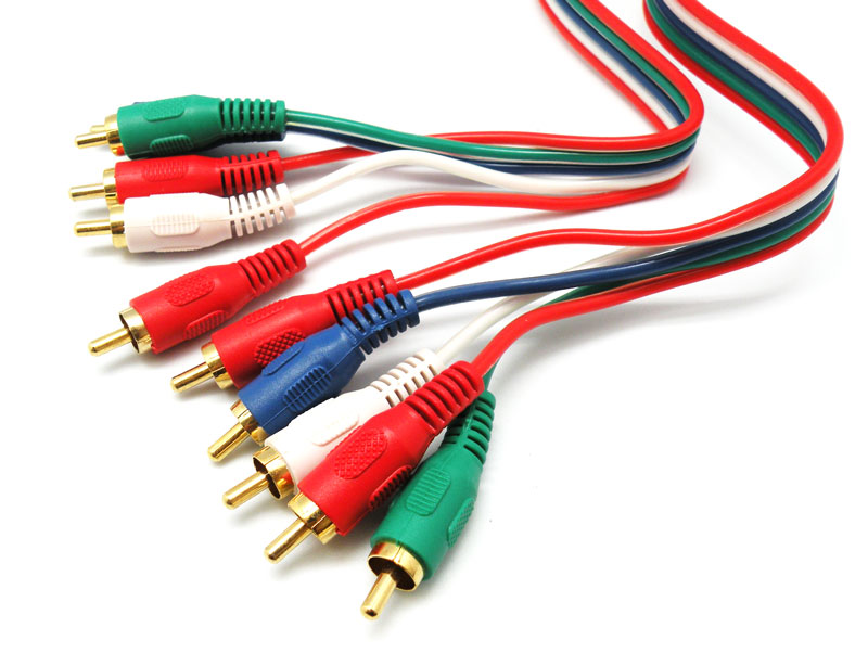 RGB CABLE, 5xRCA MASCLE- MASCLE, 3m