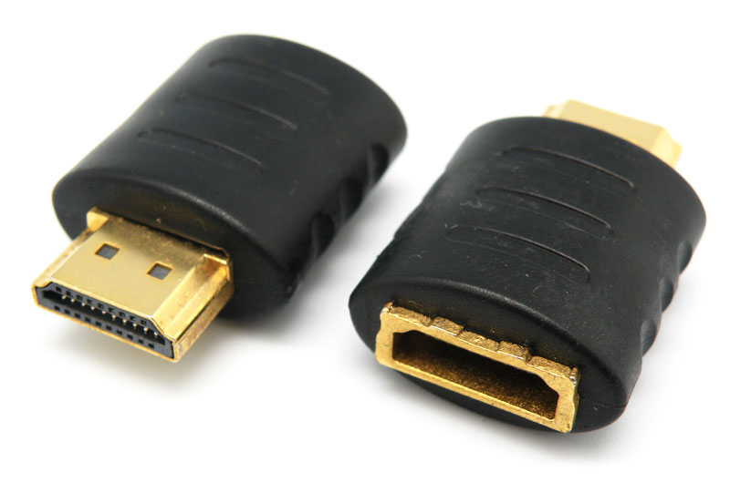 Adaptateur HDMI 2.0 Droit 4K - Connecteur Femelle à Mâle