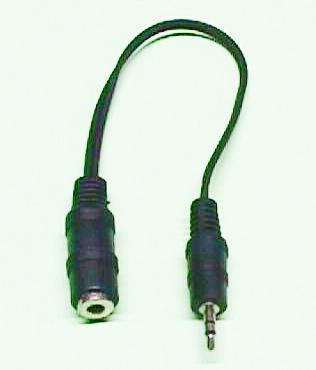 2.5mm STEREO MACHO - 3.5mm STEREO HEMBRA, 0.2m