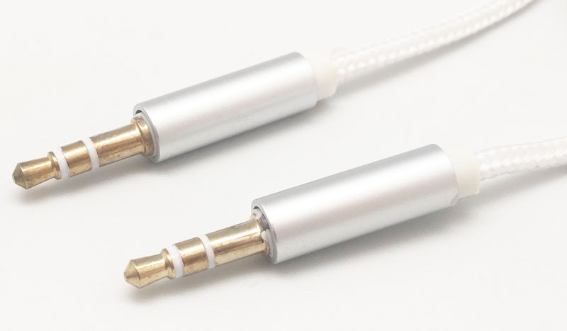 3.5mm Jack stereo Male - Male, 1m, White