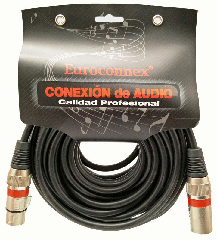 3P. XLR Macho - 3P XLR Hembra, 10m