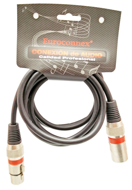 3P. XLR Macho - 3P XLR Hembra, 2m