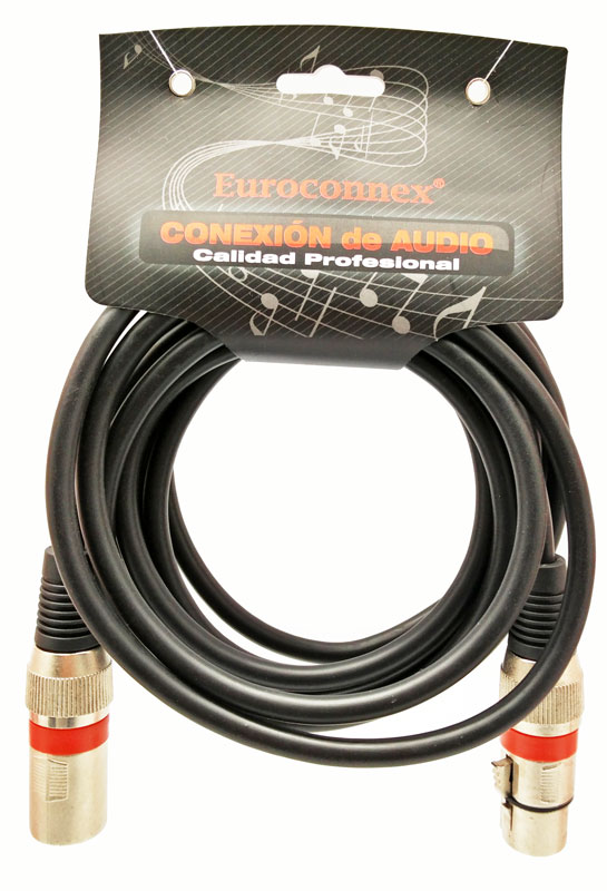 3P. XLR Macho - 3P XLR Hembra, 3m