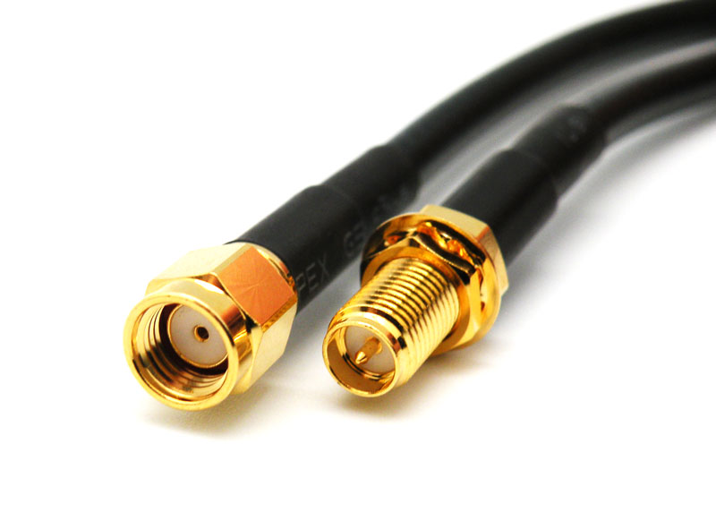 LMR200 CABLE, SMA R/P MALE TO SMA R/P FEMALE, 3m