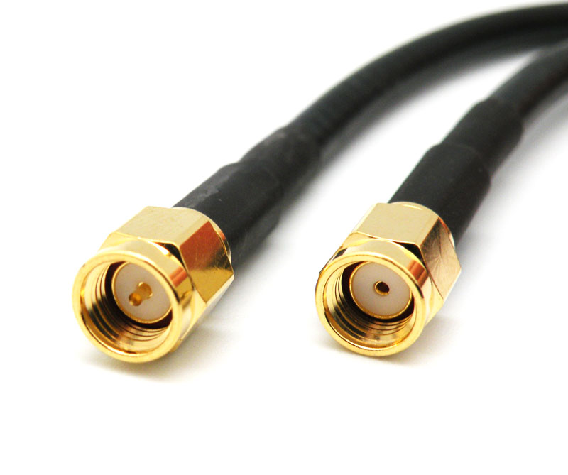 LMR200 CABLE, SMA R/P MALE TO SMA MALE, 3m