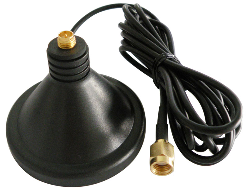 ANTENNA MAGNETIC BASE + RG174 CABLE RP-SMA MALE