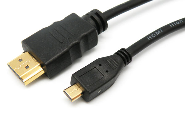 HDMI A MALE TO MICRO HDMI D MALE, 2m