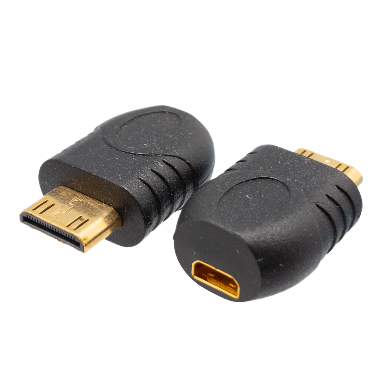 Micro Hdmi Femelle à Mini Hdmi Mâle, doré.