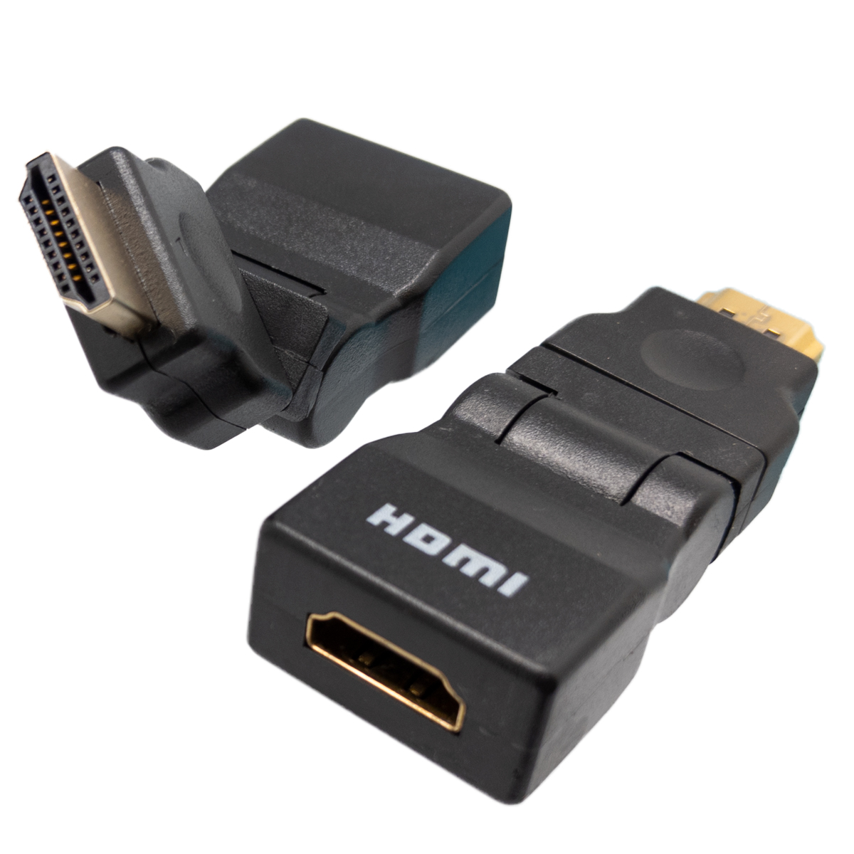 HDMI A MACHO a HDMI A HEMBRA, ROTACIÓN 270º, DORADO