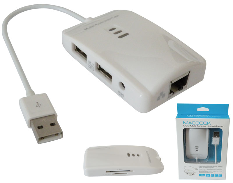 USB 2.0 Mâle à RJ45H + 2*USBH + carte