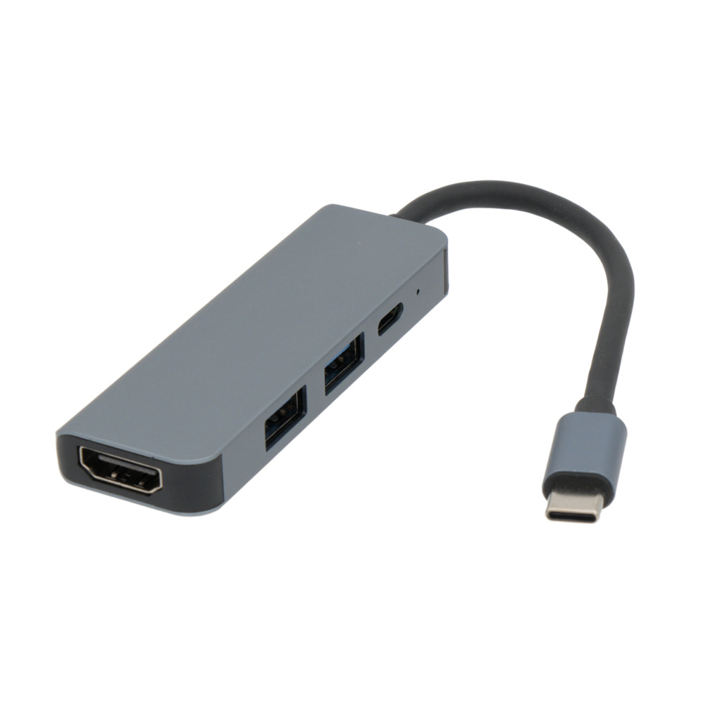 Hub USB-C amb HDMI 4K + 2 * USB-A 3.0  + 1 * USB-C PD