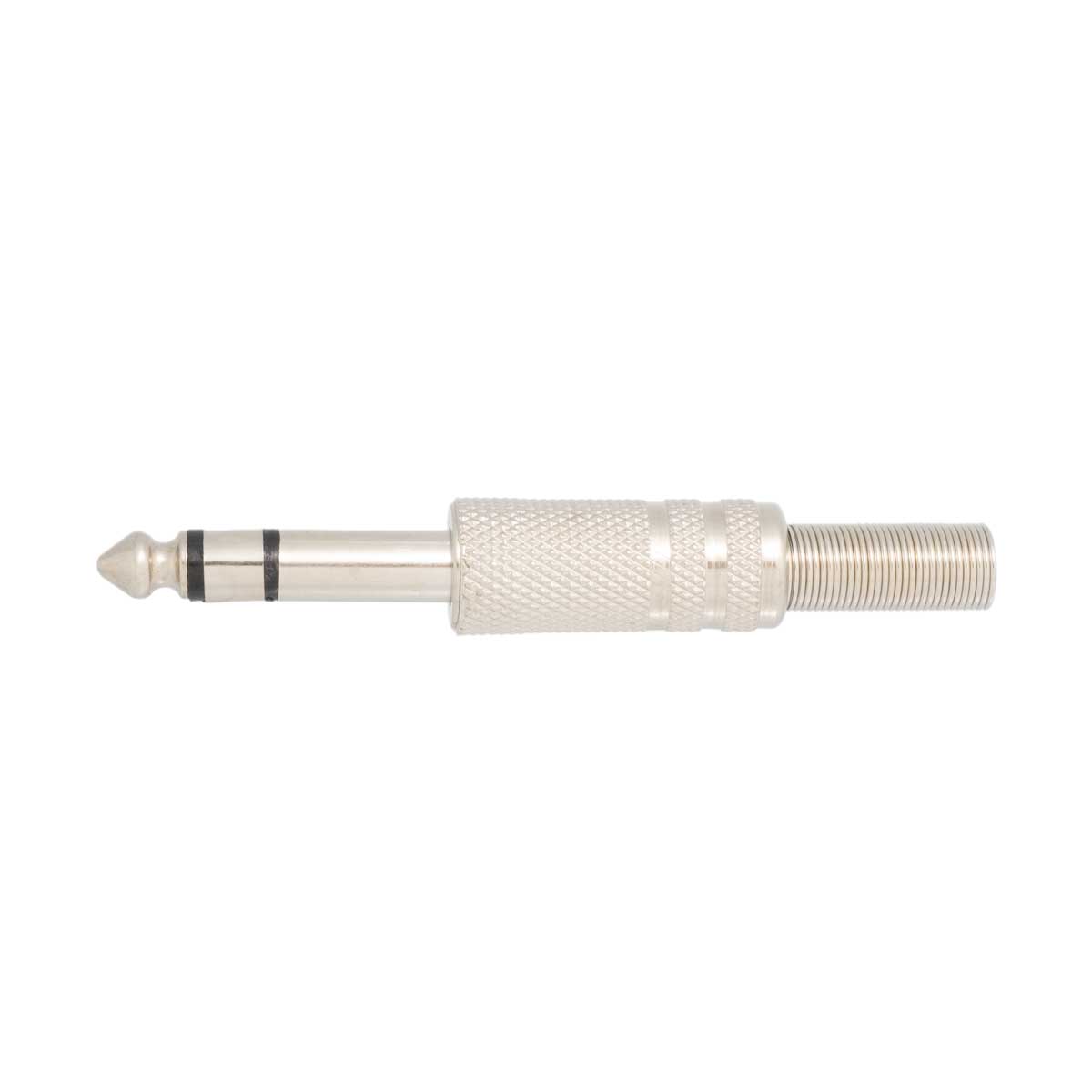 Nickel, 6.35mm Stereo Plug