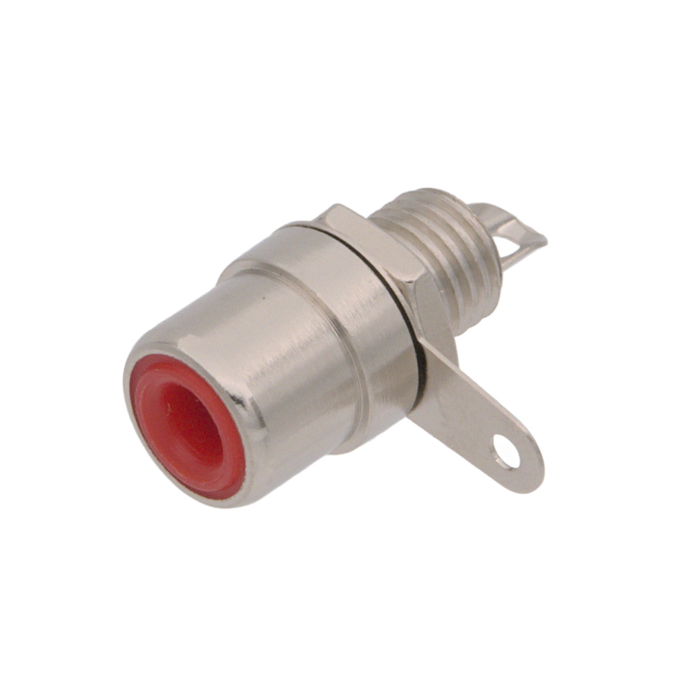 Chassis Mount Phono jack, red