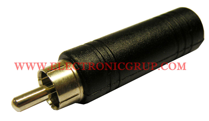 RCA Mâle - Jack 6.4mm stéréo FEMELLA