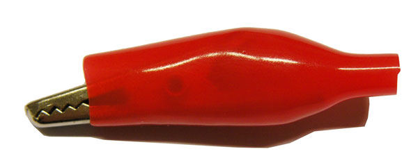 PINZA COCODRILO MEDIANA, ROJO