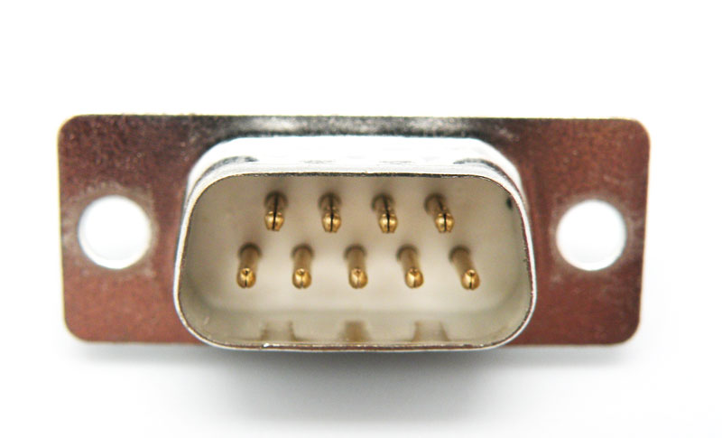 9P. D-SUB MALE, STANDARD SOLDER TYPE, STAMPED PIN