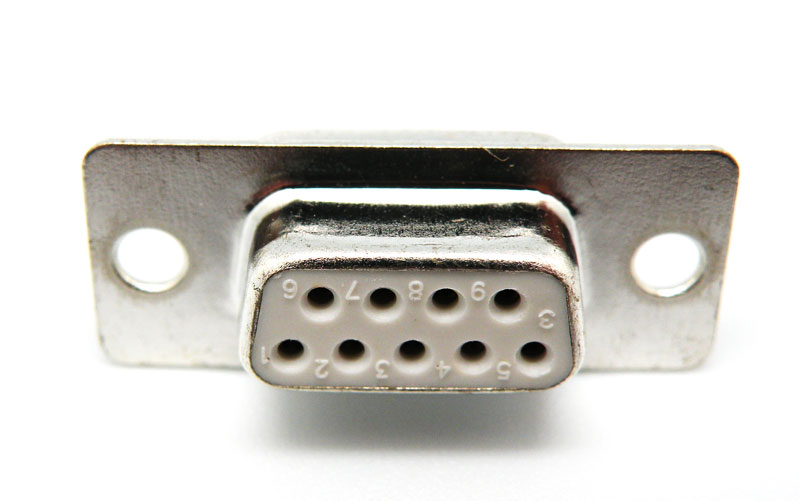 9P. D-SUB FEMALE, STANDARD SOLDER TYPE, STAMPED PIN