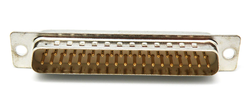 37P. D-SUB MALE, STANDARD SOLDER TYPE, STAMPED PIN
