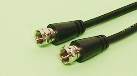 F PLUG TO RCA PLUG, RG-59, 1.5m