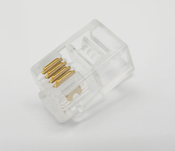 RJ-9, FOR FLAT CABLE 4P4C