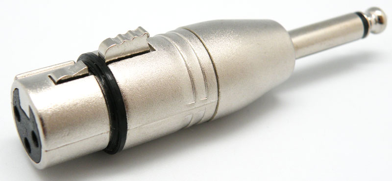 6.4mm Jack Mono a 3p XLR Femella