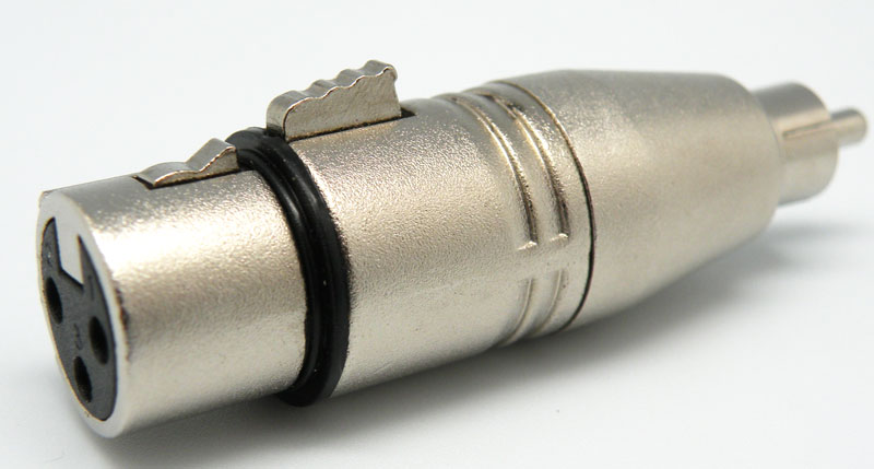 RCA Plug to 3p XLR Female