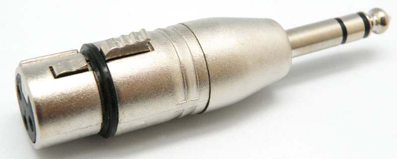 6.4mm Jack stéréo à 3p XLR Femelle