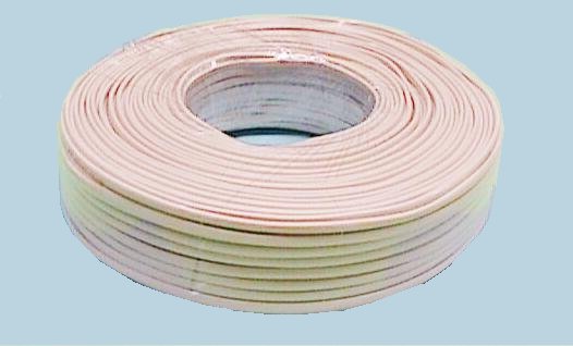 100M., CABLE TELEFONICO PLANO 28AWG, 6 VIAS, COLOR MARFIL