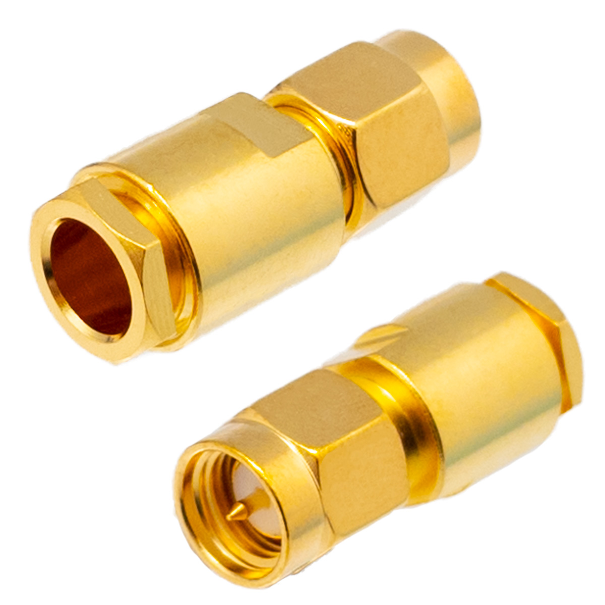 RG223, SMA Male Clamp type, Gold Plated