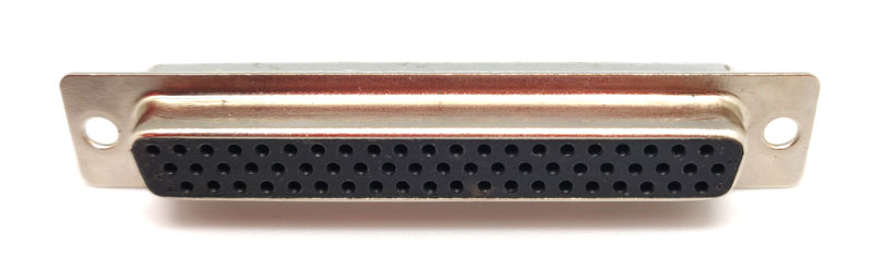 HD62P. D-SUB FEMALE, STANDARD SOLDER TYPE, STAMPED PIN, 3 ROWS