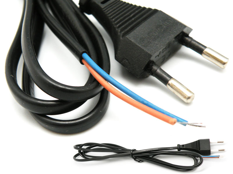 POWER SUPPLY CABLE, 2x0.75mm, 1.5m