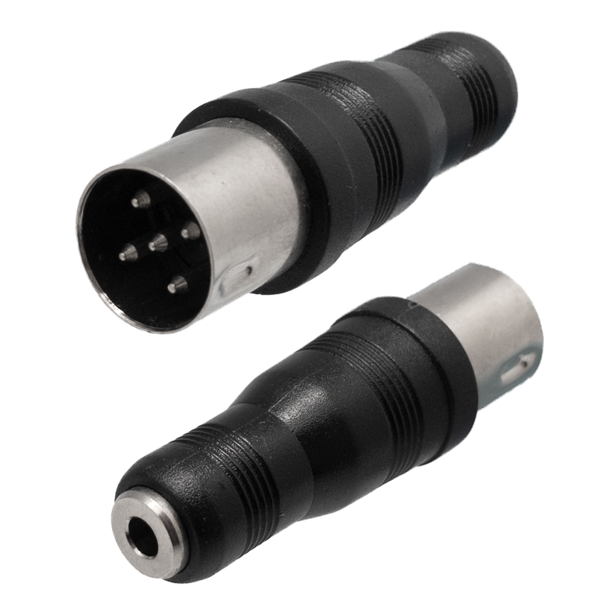 5P DIN PLUG - 3.5 STEREO JACK,  360º