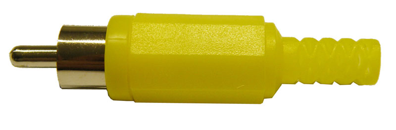 RCA PHONO PLUG, YELLOW