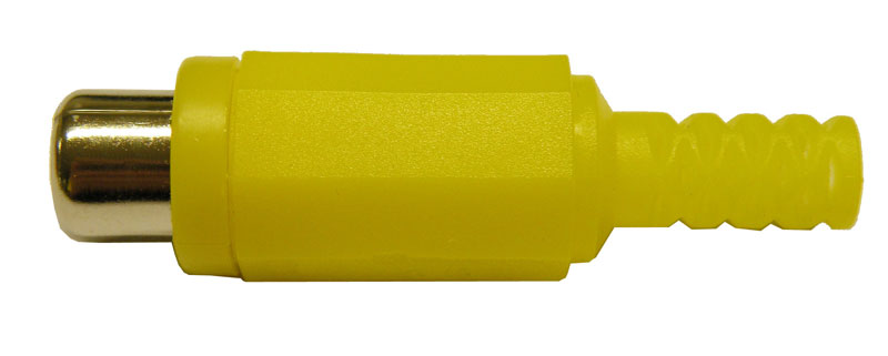 RCA PHONO JACK, YELLOW