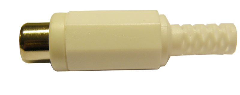 RCA PHONO JACK, WHITE