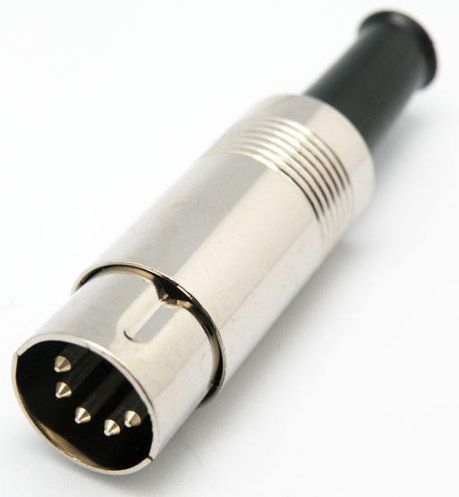 5P- 180º METALIC DIN PLUG