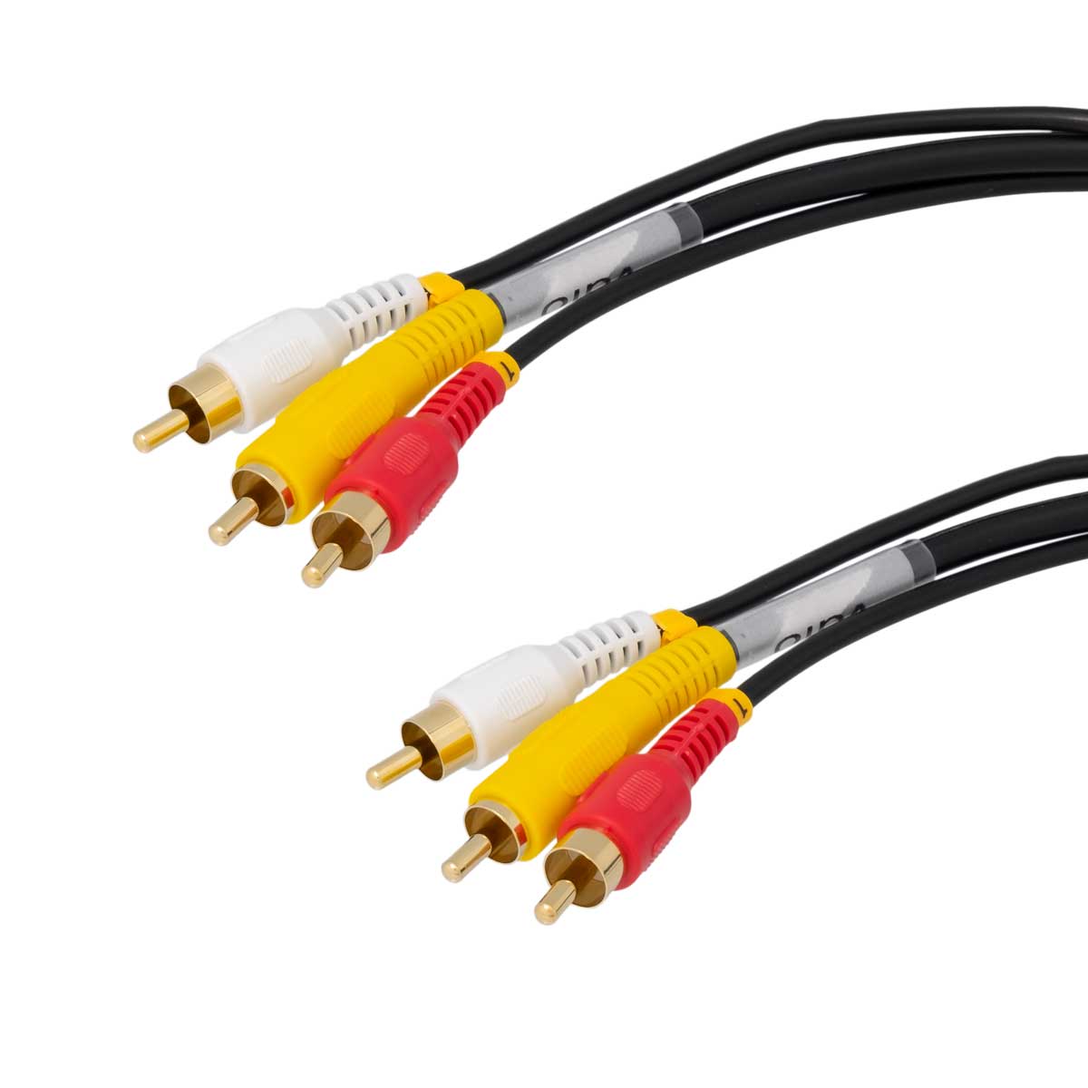 3xRCA MASCLE - 3xRCA MASCLE, CONNECTORS DAURATS, 15m