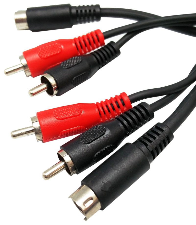 4P.+2RCA MACHO a 4P+2RCA MACHO, 1.5m