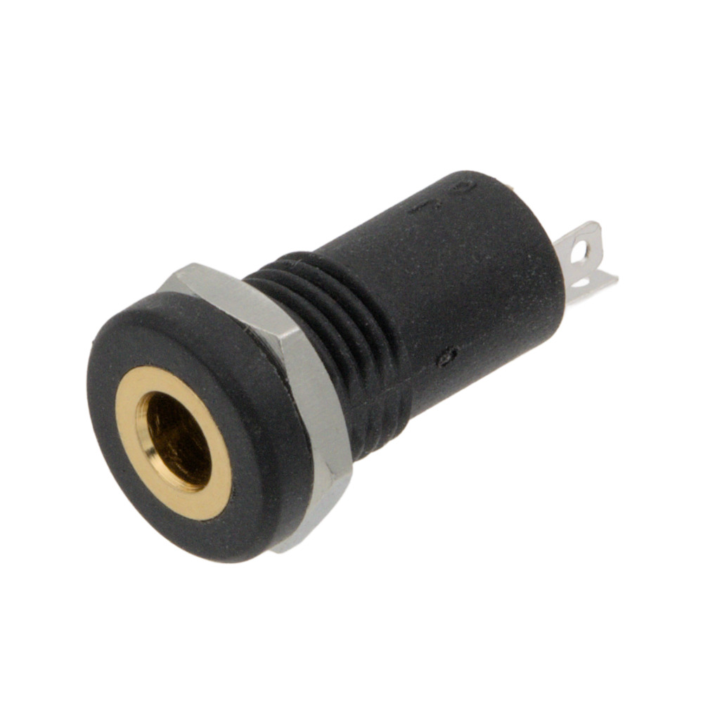 Female Base for Panel, 3.5mm Stereo Jack (Audio Connector)