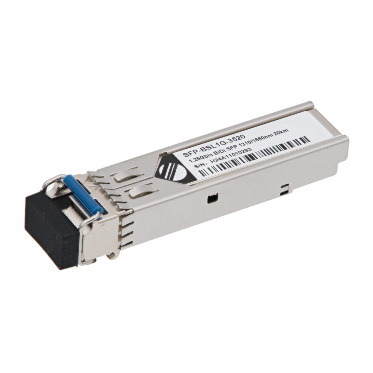 SFP BiDi 1.25Gbps, LC Simplex, Monomodo TX:1310 RX:1550nm - 20Km
